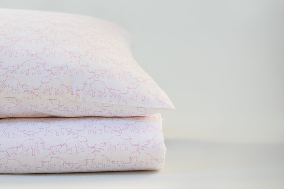 Elephants Cot Fitted Sheet – Addie and Harry