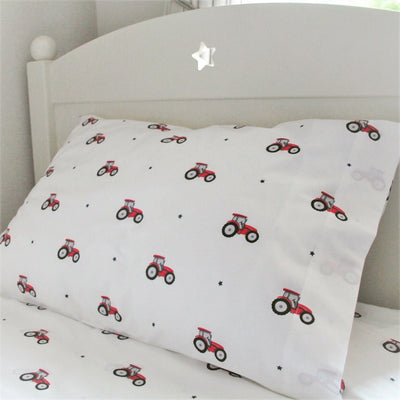 Mini Tractors Pillowcase - Addie and Harry