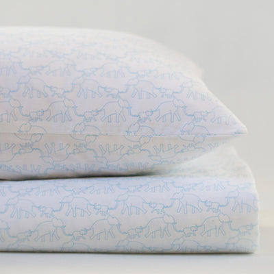 Elephants Cot pillowcase - Addie and Harry