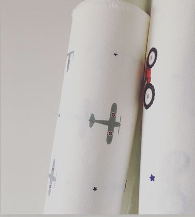 Mini Planes Fabric By The Metre - Addie and Harry