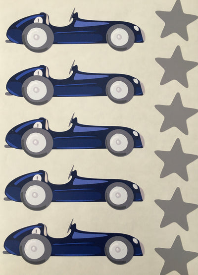 Mini Racer Wall Stickers - Addie and Harry