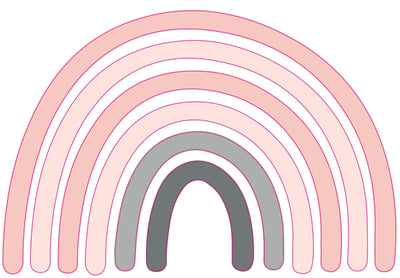Mini Rainbow Wall Stickers - Addie and Harry
