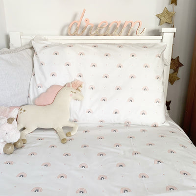 Mini Rainbows Pillowcase - Addie and Harry