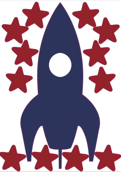 Mini Rocket Wall Stickers - Addie and Harry