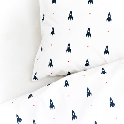 Mini Rockets Double Duvet Cover - seconds - Addie and Harry