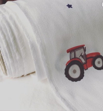 Mini Tractor Fabric By The Metre - Addie and Harry
